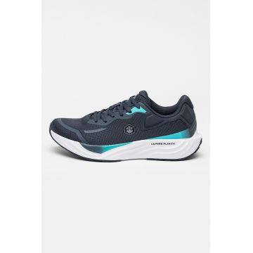 Pantofi sport low-cut cu insertii din plasa Rexron - Albastru ultramarin