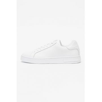 Pantofi sport low-cut de piele - Alb optic