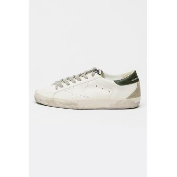 Pantofi sport Super-Star Skate din piele ecologica - Verde deschis/Alb murdar