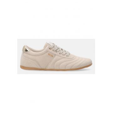Pantofi sport uni low-cut din piele intoarsa