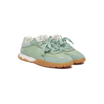 Tenisi dama -  design modern - piele naturala - verde