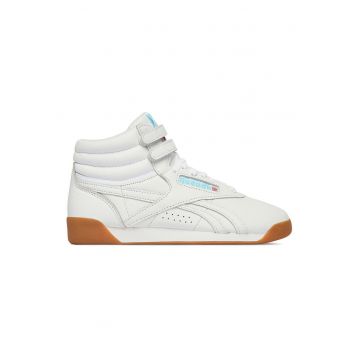 Tenisi dama -  piele naturala - alb - inchidere velcro - talpa plata
