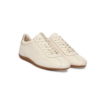 Tenisi dama -  piele naturala - bej - design minimalist - confort exceptional