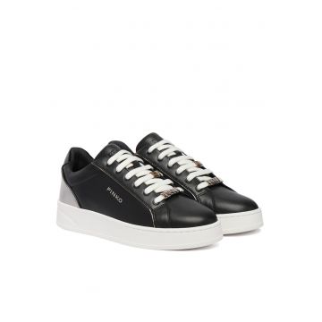 Tenisi dama -  piele naturala - negru - eleganta - confort