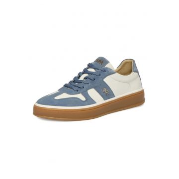 Tenisi dama - U.S. Polo Assn - piele naturala - alb - bleumarin