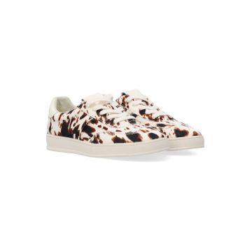 Tenisi din piele cu imprimeu animal print
