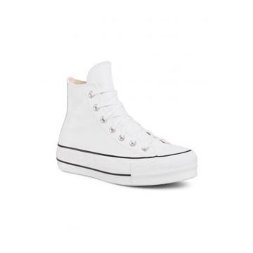 Adidasi  Chuck Taylor All Star Lift Leather High - Alb