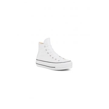 Adidasi  Chuck Taylor All Star Lift Leather High - Alb