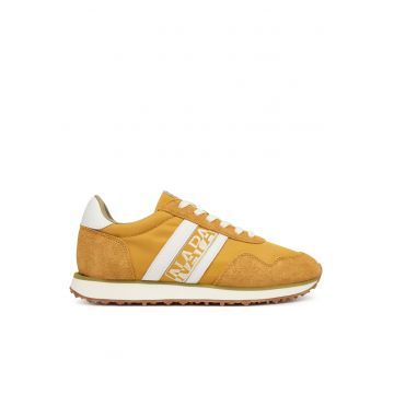 Adidasi  piele naturala - galben -