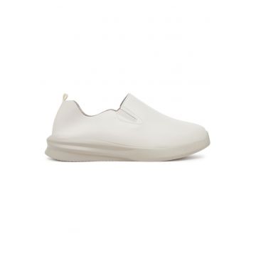 Mocasini dama  ecru - piele ecologica - casual