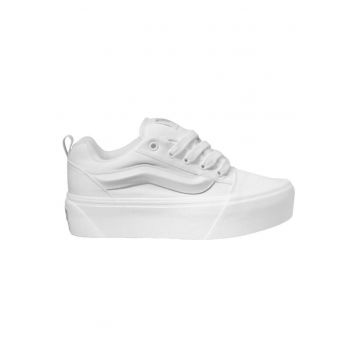 Pantofi dama Knu Stack True -  Piele intoarsa - Alb