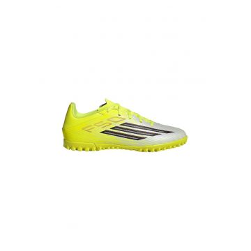 Pantofi F50 Club TF pentru fotbal - Negru/Galben/Argintiu deschis