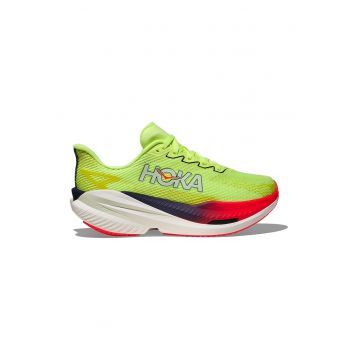 Pantofi low-cut cu talpa wedge pentru alergare Mach X 3 - Verde lime