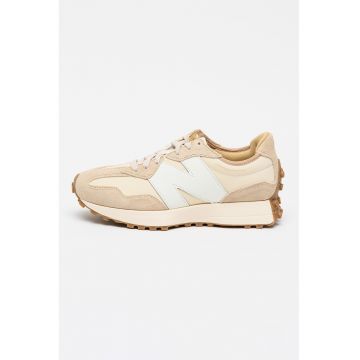 Pantofi sport 327 classic cu sireturi - Alb/Bej sampanie