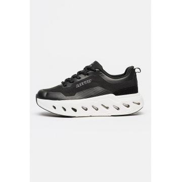 Pantofi sport Aquila de plasa cu amortizare - Negru/Alb murdar