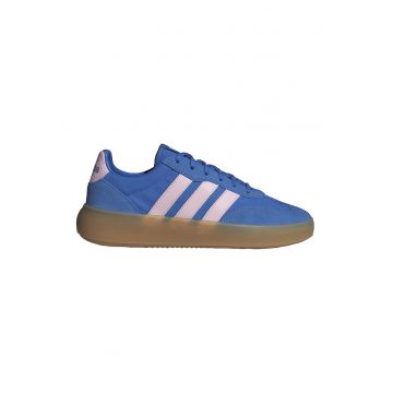 Pantofi sport Barreda Decode cu garnituri din piele intoarsa - Roz pal/Albastru