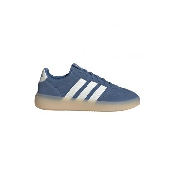 Pantofi sport Barreda Decode Lux din piele si piele intoarsa - Alb/Albastru inchis