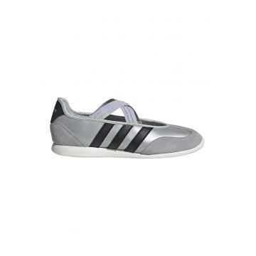 Pantofi sport Barreda Mary Jane de piele - Negru stins/Alb optic