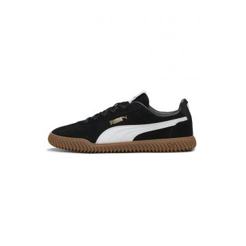 Pantofi sport Club Kayzer de piele intoarsa - Negru/Alb optic