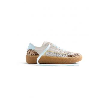Pantofi sport cu garnituri din piele cu par scurt Cozad - Bej