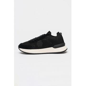 Pantofi sport cu garnituri din piele intoarsa Icon - Negru