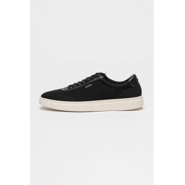 Pantofi sport cu garnituri din piele Kieran - Negru