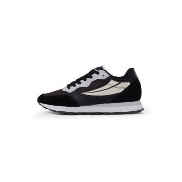 Pantofi sport cu insertii de piele Hypert - Negru/Crem