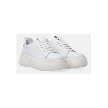 Pantofi sport cu platforma din piele