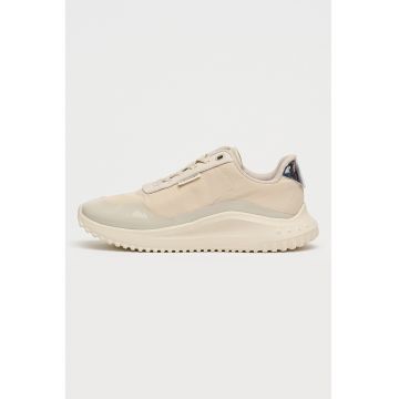 Pantofi sport cu segmente lacuite - Maro taupe deschis/Maro camel