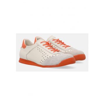 Pantofi sport de piele cu garnituri din piele intoarsa
