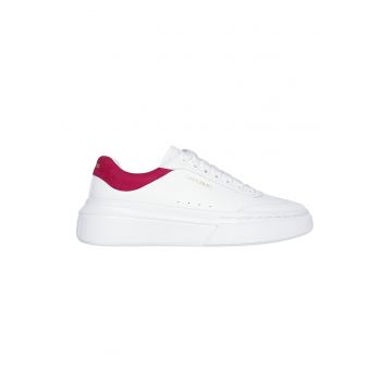 Pantofi sport de piele ecologica si piele intoarsa Cordova Cldwqfassic Best - Alb - Alb