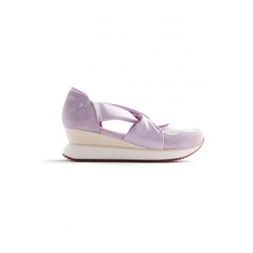 Pantofi sport de piele intoarsa cu decupaje Tuhelj - Lila