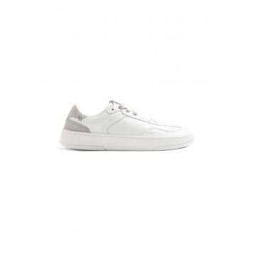 Pantofi sport de piele Mepanda - Alb/Gri