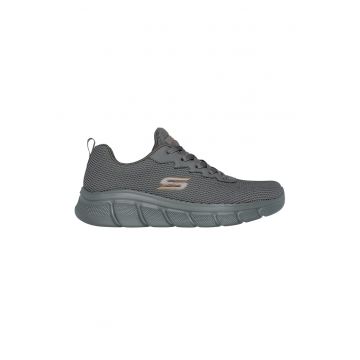 Pantofi sport de plasa cu insertii din material sintetic Chill Edge - Gri cenusiu