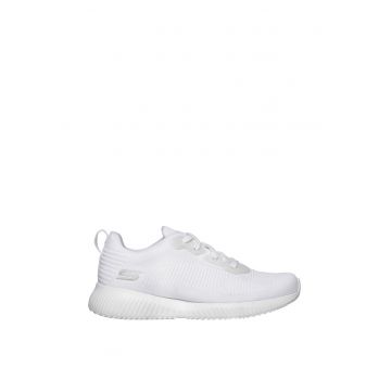Pantofi sport din material tricotat Bobs Squad Tough Talk - Alb