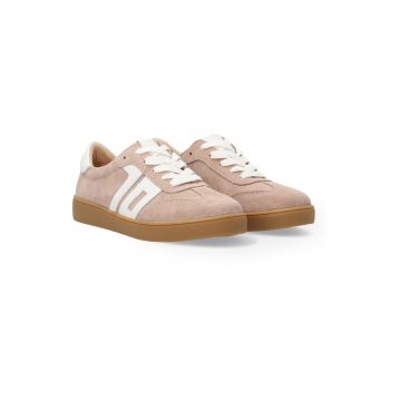 Pantofi sport din piele intoarsa bej