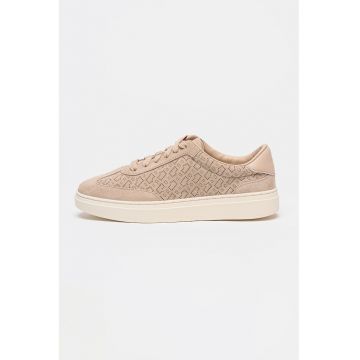 Pantofi sport din piele intoarsa Kieran - Bej sampanie