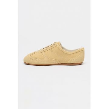 Pantofi sport din piele intoarsa Mystie - Bej deschis