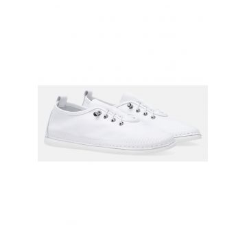 Pantofi sport din piele naturala si profil jos
