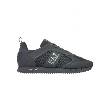 Pantofi sport  EA7 Black&White Mesh+E 55548 - Negru/Argintiu
