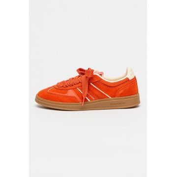 Pantofi sport Greenwich din piele intoarsa - Rosu