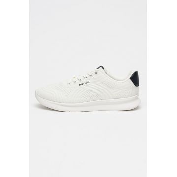 Pantofi sport Lightweight Runner din material textil cu aplicatie logo - Alb optic