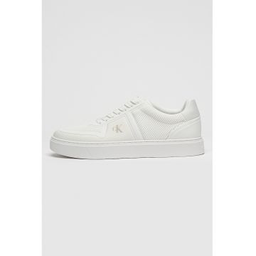 Pantofi sport low-cut din material textil Classic Cups - Alb