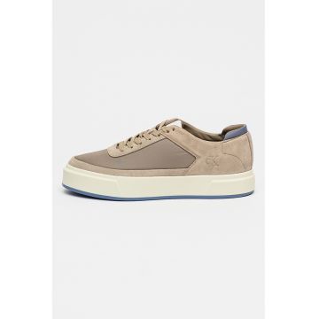 Pantofi sport low-cut din piele intoarsa Basket Cupsole - Maro camel
