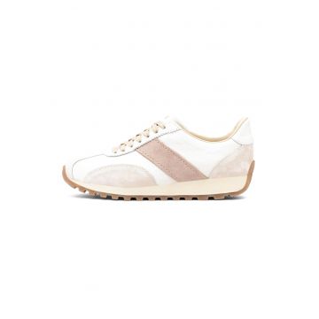 Pantofi sport Patty de piele intoarsa - Roz prafuit - Bej deschis -