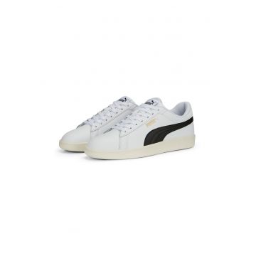 Pantofi sport Smash 3.0 de piele ecologica si piele - Negru/Alb murdar