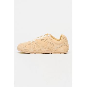 Pantofi sport The 72 Spring din piele intoarsa cu sireturi - Maro nisip
