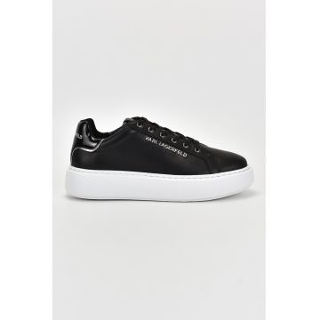 Pantofi sport uni de piele - Negru