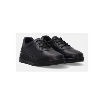 Pantofi sport uni din piele naturala
