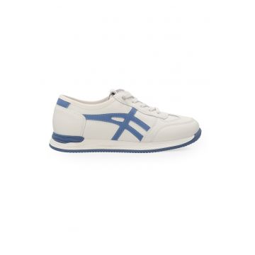 Pantofi sport wedge din piele - in doua culori